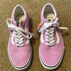 NEW VANS WOMEN'S ORCHID/TRUE WHITE OLD SKOOL SHOE Size 7